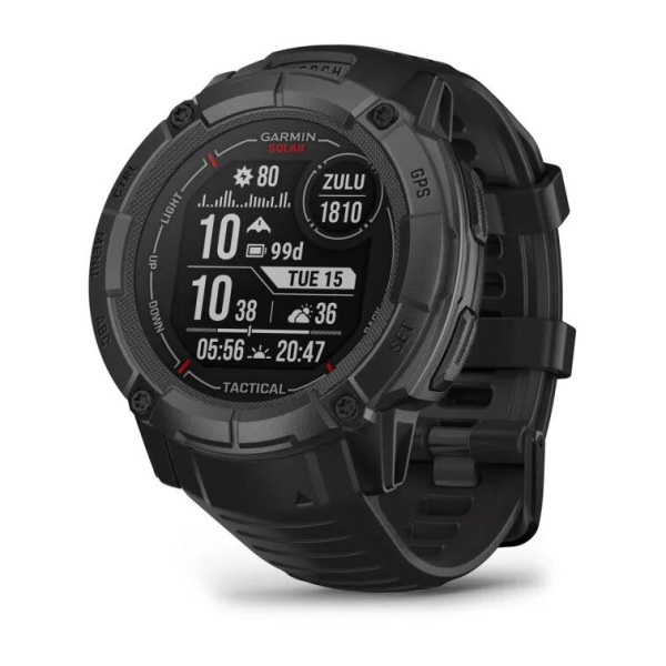 Мультиспортивные часы Garmin INSTINCT 2X Solar Tactical Black