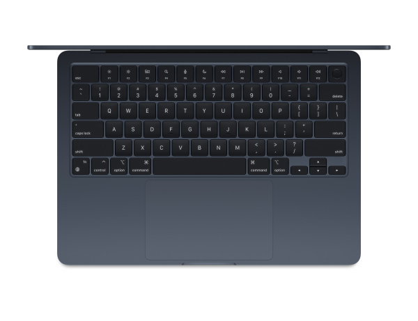 Apple MacBook Air 13" (M3, 8C CPU, 10C GPU, 2024), 16 ГБ, 256 ГБ SSD, Midnight («Полуночный черный»)
