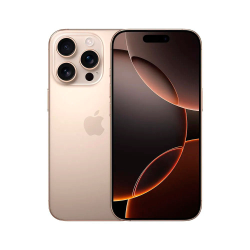 Apple iPhone 16 Pro Max, eSIM, 256 GB, Desert Titanium (песчаный титановый)