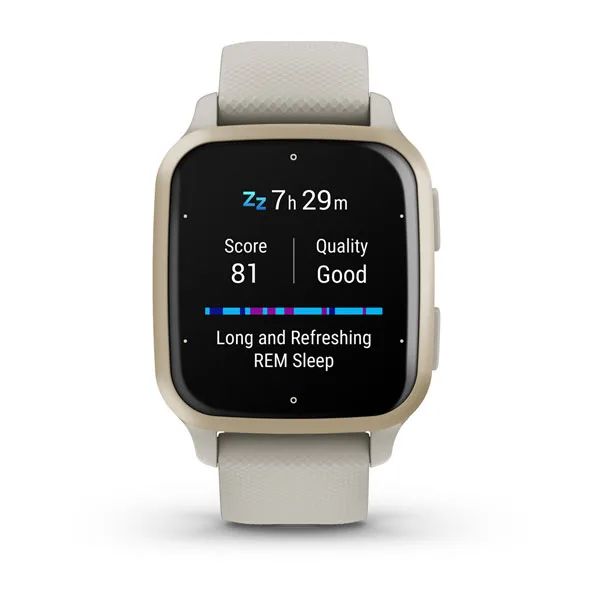 Мультиспортивные часы Garmin Venu SQ2 Music Edition French Gray/Cream Gold