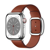 Apple Watch Series 8, 41 мм, Silver/Umber Modern Buckle