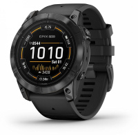 Мультиспортивные часы Garmin Epix Pro (Gen 2) Standard Edition 51 мм, серый, черный силиконовый ремешок