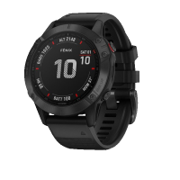 Мультиспортивные часы Garmin Fenix 6 Pro черный с черным ремешком