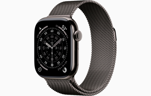 Apple Watch S11 46mm Slate Titanium / Slate Milanese loop S/M