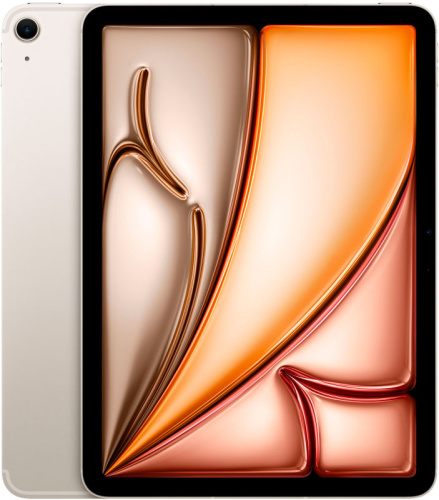 Фото Apple iPad Air 13 (M2) 2024, 512 ГБ, LTE, Starlight (сияющая звезда)