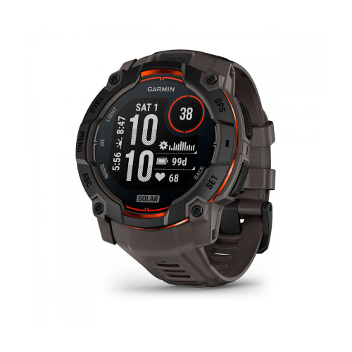Мультиспортивные часы Garmin INSTINCT 3 Solar Black Charcoal Band, 50 mm