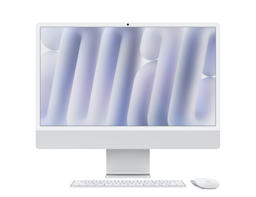 Apple iMac 24" Retina 4,5K, M4 (10C CPU, 10C GPU, 2024), 16GB, 256GB SSD, Silver (серебристый)
