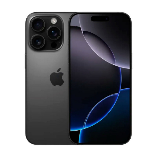 Apple iPhone 16 Pro, dual-SIM, 128 GB, Black Titanium (титановый чёрный)