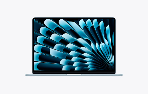 Фото Apple MacBook Air 15" (M5, 10C CPU, 10C GPU, 2026), 16 ГБ, 512 ГБ SSD, Sky Blue (небесно-голубой)