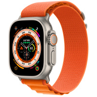 Apple Watch Ultra, 49 мм, Orange Alpine Loop, размер L