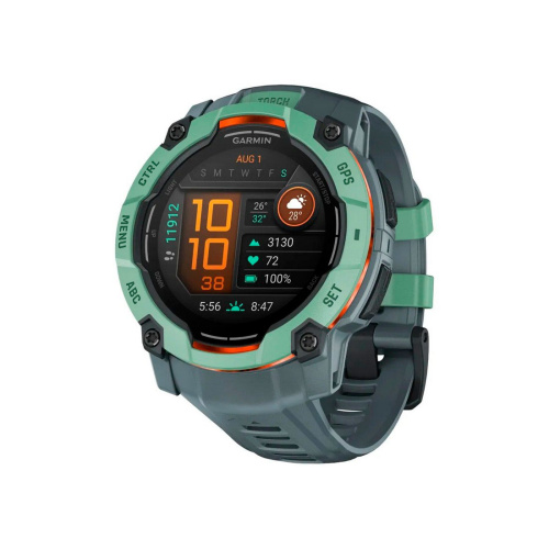 Мультиспортивные часы Garmin INSTINCT 3 AMOLED Neo Tropic Twilight Band, 50 mm