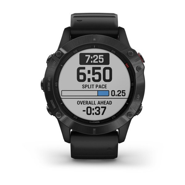 Мультиспортивные часы Garmin Fenix 6 Pro черный с черным ремешком