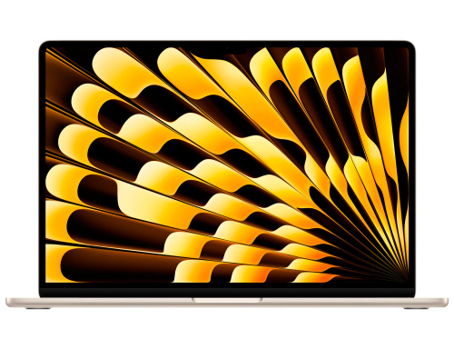 Apple MacBook Air 15" (M4, 10C CPU, 10C GPU, 2025), 16 ГБ, 256 ГБ SSD, Starlight («сияющая звезда»)