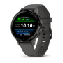 Мультиспортивные часы Garmin Venu 3S Slate Stainless Steel Bezel with Pebble Gray Case and Silicone Band фото