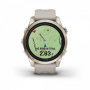 Мультиспортивные часы Garmin epix Pro (Gen 2) Sapphire Edition 42 мм, золотистый корпус со светло-песочным ремешком