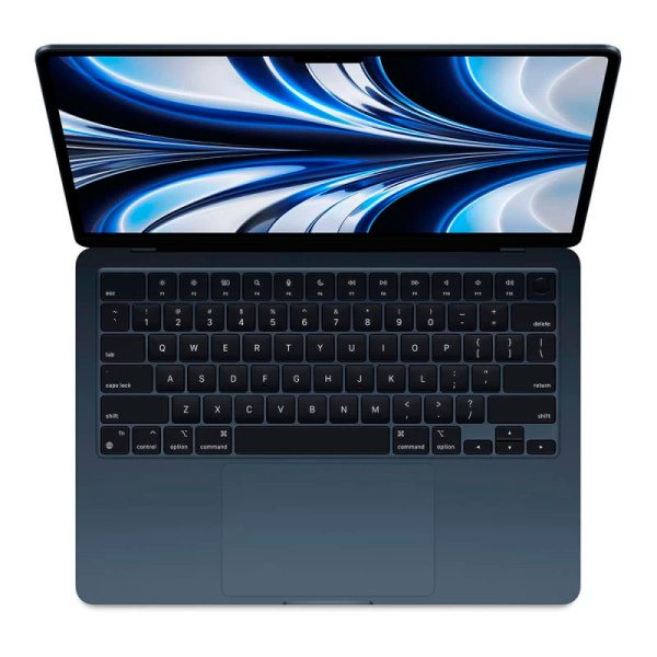 Apple MacBook Air 13" (M2, 8C CPU, 8C GPU, 2022), 16 ГБ, 256 ГБ SSD, Midnight («Полуночный черный»)