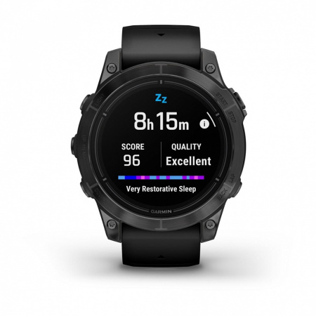 Мультиспортивные часы Garmin Epix Pro (Gen 2) Standard Edition 47 мм, серый, черный ремешок