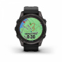 Мультиспортивные часы Garmin Fenix 7S Pro Sapphire Solar Carbon Gray