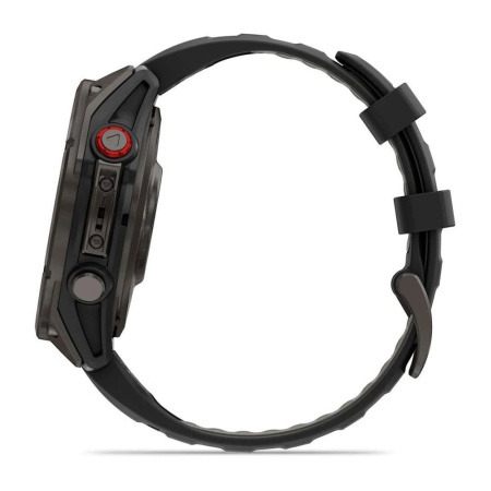 Умные часы Garmin Fenix 8 Pro, 51 мм, Amoled Sapphire Lens Tinanium With Graphite/Black Silicone Band фото