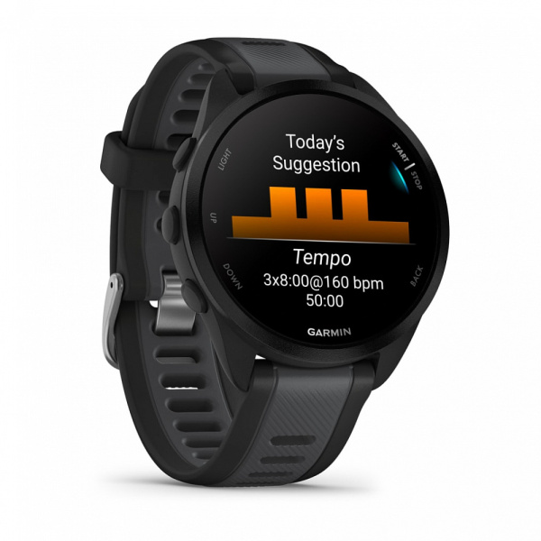 Фото Мультиспортивные часы Garmin ForeRunner 165 Black/ Slate