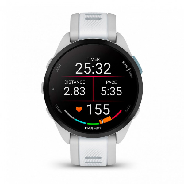 Фото Мультиспортивные часы Garmin ForeRunner 165 Mist Gray/Whitestone