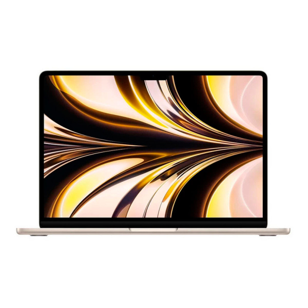 Apple MacBook Air 13" (M2, 8C CPU, 8C GPU, 2022), 16 ГБ, 256 ГБ SSD, Starlight («сияющая звезда»)