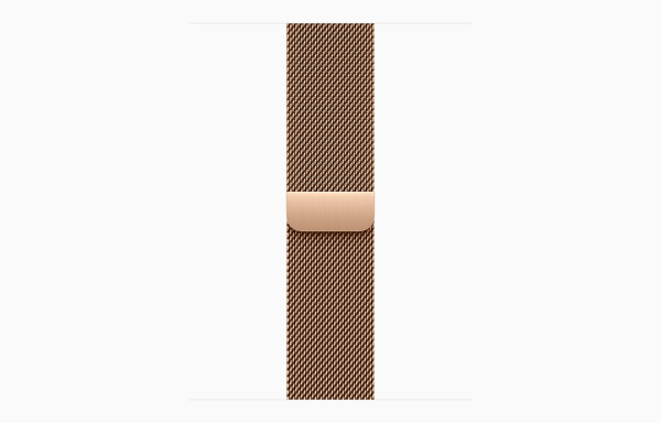 Apple Watch S11 46mm Gold Titanium / Gold Milanese loop S/M