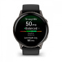 Мультиспортивные часы Garmin Venu 4, 45 мм, Slate with Black Silicone Band фото