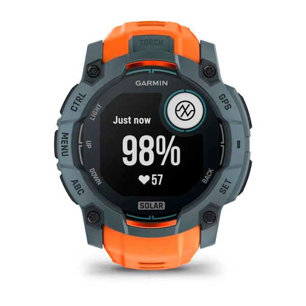 Мультиспортивные часы Garmin INSTINCT 3 Solar Twilight Bezel Solstice Band, 50 mm