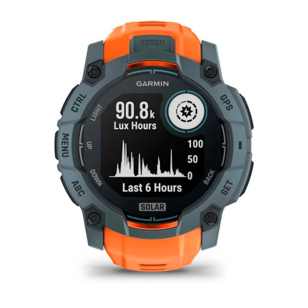 Мультиспортивные часы Garmin INSTINCT 3 Solar Twilight Bezel Solstice Band, 50 mm