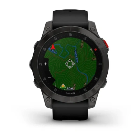 Мультиспортивные часы Garmin Epix (Gen 2) Sapphire титановый черный DLC