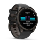 Умные часы Garmin Fenix 8, 47 мм, Amoled Sapphire Carbon Gray DLC Titanium with Black/Pebble Gray Silicone