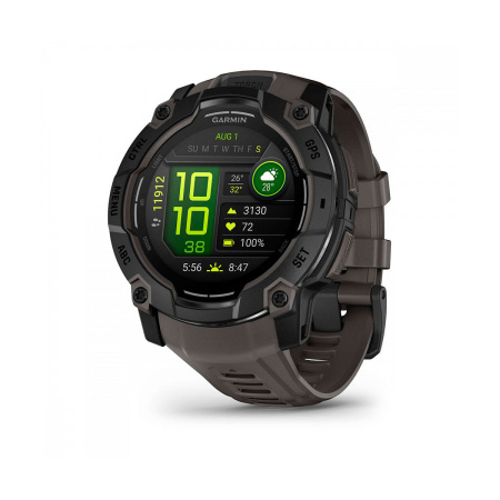 Мультиспортивные часы Garmin INSTINCT 3 AMOLED Black Charcoal Band, 50 mm
