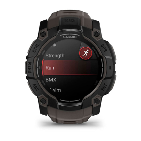Мультиспортивные часы Garmin INSTINCT 3 AMOLED Black Charcoal Band, 50 mm