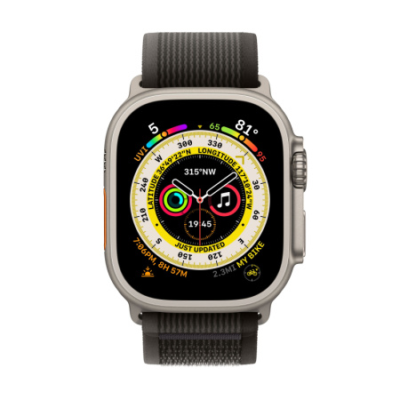 Apple Watch Ultra, 49 мм, Black Trail Loop, размер S/M