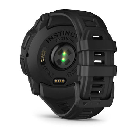 Мультиспортивные часы Garmin INSTINCT 3, 50 mm, AMOLED, Tactical Edition Black with Black Band