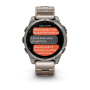 Умные часы Garmin Fenix 8, 47 мм, Amoled Sapphire Titanium Band,Graphite Silicone Band