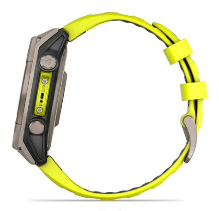Умные часы Garmin Fenix 8, 47 мм, Solar, Sapphire Titanium, Yellow
