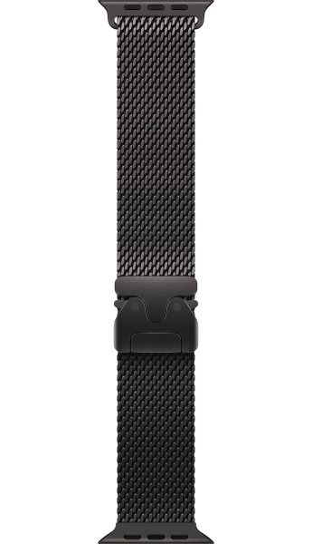 Apple Watch Ultra 2, 49 mm, Black Titanium Case with Black Milanese Loop (M) фото
