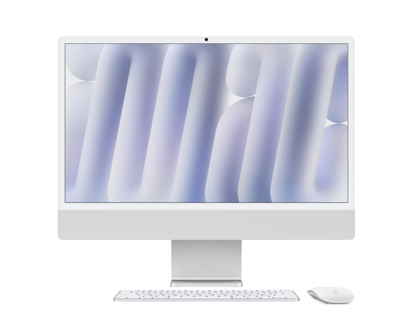 Apple iMac 24" Retina 4,5K, M4 (10C CPU, 10C GPU, 2024), 16GB, 256GB SSD, Silver (серебристый)