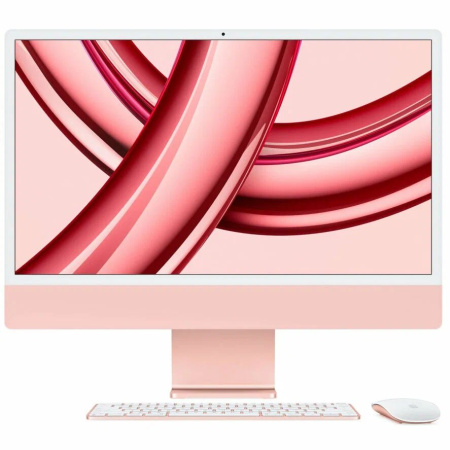 Apple iMac 24" Retina 4,5K, M3 (8C CPU, 10C GPU, 2023), 8 ГБ, 512 ГБ SSD, Pink (розовый) английсская клавиатура