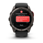 Умные часы Garmin Fenix 8 PRO, 51 мм, MicroLED, Sapphire, Carbon Gray DLC Titanium with Black/Pebble Gray Silicone Band фото