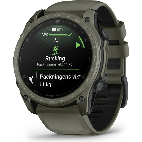 Мультиспортивные часы Garmin Tactix 8 51mm, Amoled Saphire Solver, Cerakote Olive Drab фото