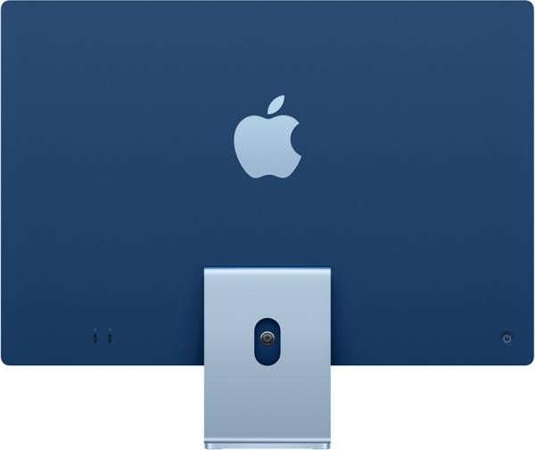 Apple iMac 24" Retina 4K, M1 (8C CPU, 8C GPU), 8 ГБ, 256 ГБ SSD, Blue (синий), английская клавиатура