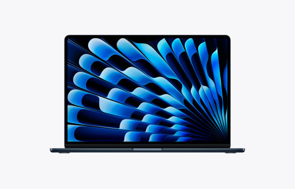 Фото Apple MacBook Air 15" (M5, 10C CPU, 10C GPU, 2026), 32 ГБ, 1 ТБ SSD, Midnight (Полуночный черный)