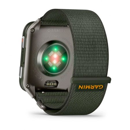 Мультиспортивные часы Garmin Venu X1 Black with Slate Titanium Caseback and MOSS Comfortfit Nylon Band фото