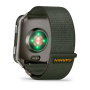 Мультиспортивные часы Garmin Venu X1 Black with Slate Titanium Caseback and MOSS Comfortfit Nylon Band фото