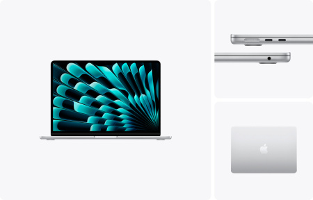 Фото Apple MacBook Air 13" (M5, 10C CPU, 10C GPU, 2026), 32 ГБ, 2 ТБ SSD, Silver (серебристый)