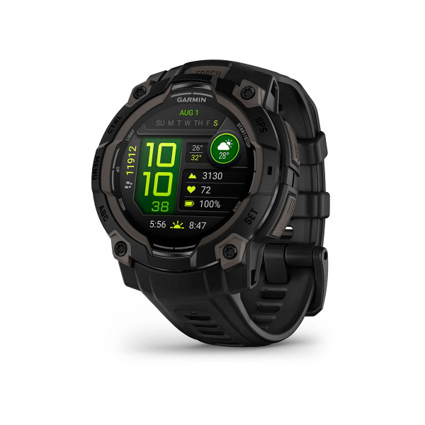 Мультиспортивные часы Garmin INSTINCT 3 AMOLED Black, 45 mm фото