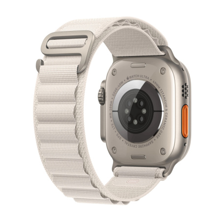 Apple Watch Ultra, 49 мм, Starlight Alpine Loop, размер M